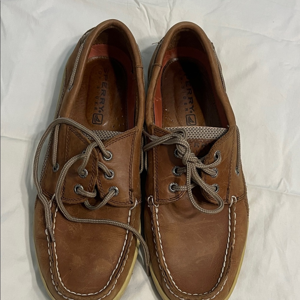 Sperry Men's Tan Leather Boat Shoes
